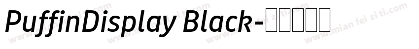 PuffinDisplay Black字体转换